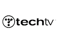 Logo for publication techtv featuring dmp3 Music Convert CD to MP3 service